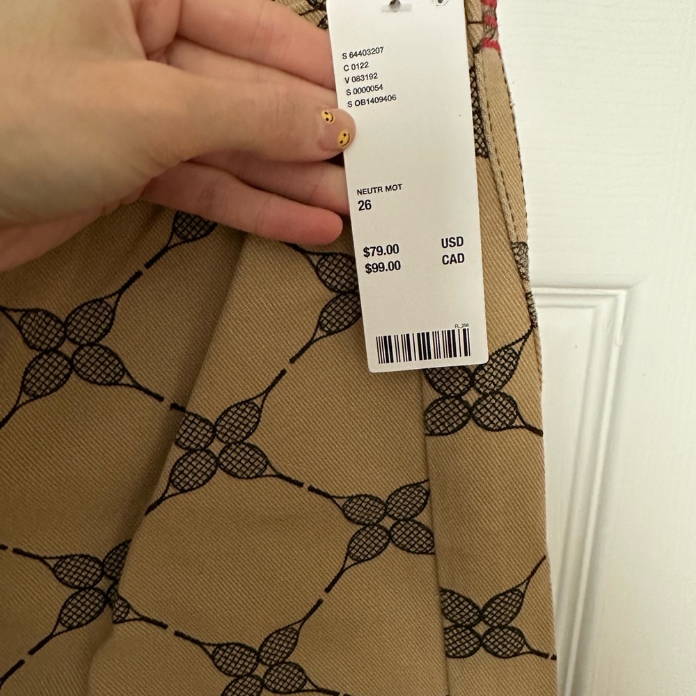 BDG Wide Leg Tennis Print Pants - Picture 4 of 6